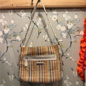 Colorful Woven Shoulder Bag